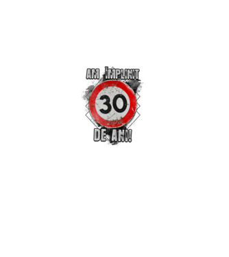 Am împlinit 30 de ani! model alb pe tricou