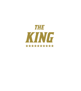 The King model negru pe tricou