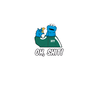 cookie monster squid game parody model negru pe tricou