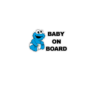Baby Monster model alb pe tricou