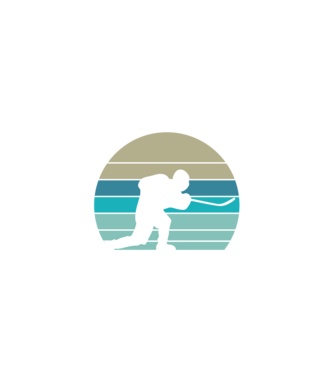 Hockey dad model alb pe tricou