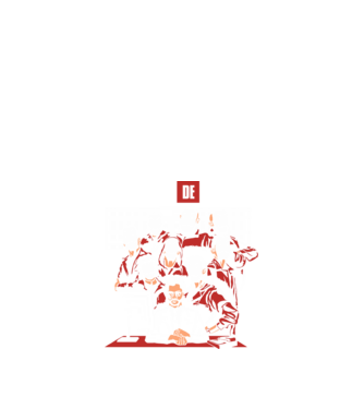 La casa de papel grupo model negru pe tricou