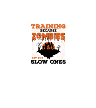 Zombies get the slow ones model alb pe tricou
