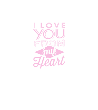 love you from model negru pe tricou