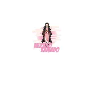 Demon Slayer  Nezuko model alb pe tricou