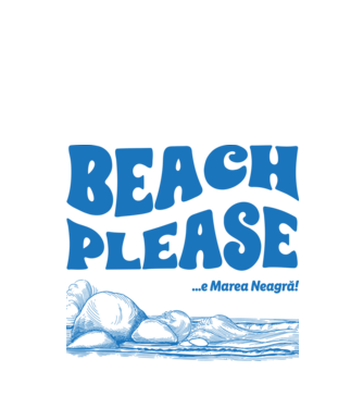 Beach please, e Marea Neagră! model alb pe tricou