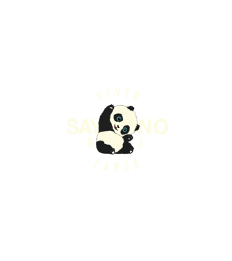 Never say no model negru pe tricou