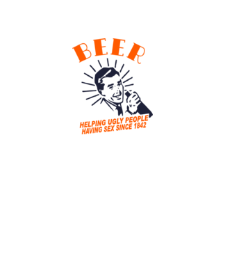 beeer model alb pe tricou