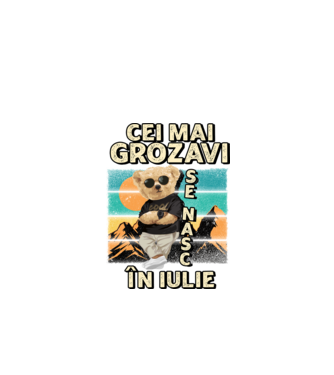 RETRO teddy IULIE model negru pe tricou