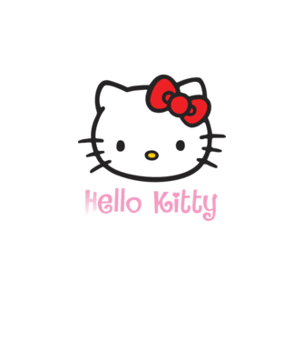 Hello Kitty model bordo pe tricou
