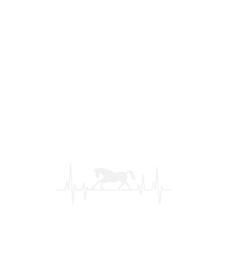 horse heartbeat model alb pe tricou