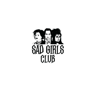  Sad Girls Club model gri pe tricou