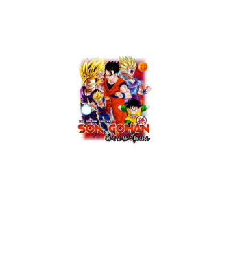 gohan dragonball model negru pe tricou