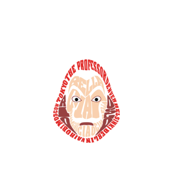 money heist logo names model negru pe tricou