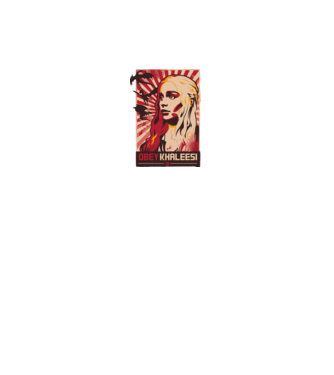 Obey Khaleesi model negru pe tricou