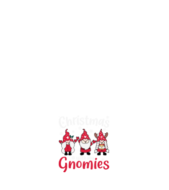 Christmas with my gnomies model negru pe tricou