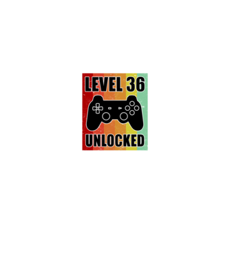 level 36 unlocked retro gamer model negru pe tricou