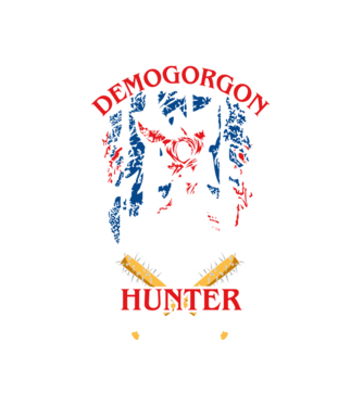 Demogorgon hunter model alb pe tricou