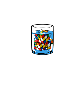 Rubik Ice model gri pe tricou