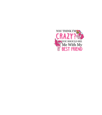 Crazy Friend Unicorn model galben neon pe tricou