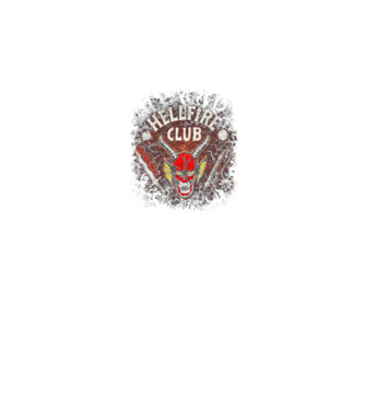 hellfire club stranger things model negru pe tricou