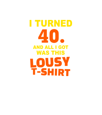 Lousy T-shirt 40 model negru pe tricou