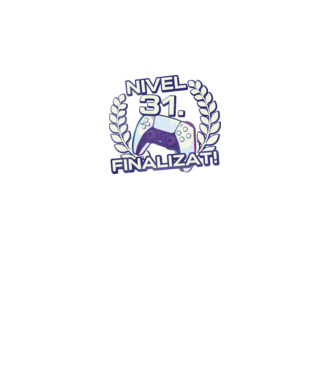 Nivel 31 finalizat! model negru pe tricou