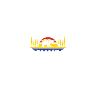 Land of Bears model negru pe tricou