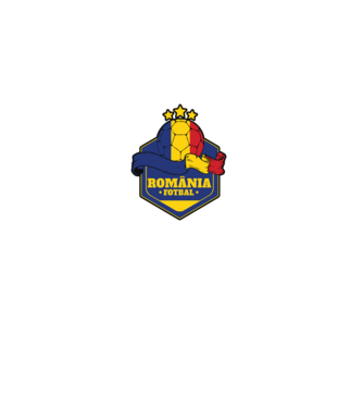 România Fotbal model alb pe tricou