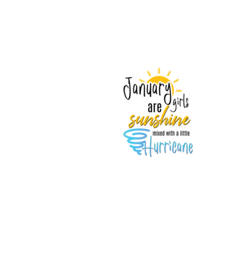 January Girls are Sunshine mixed with a little Hurricane model galben neon pe tricou
