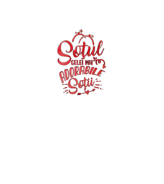 Soțul celei mai adorabile soții model negru pe tricou