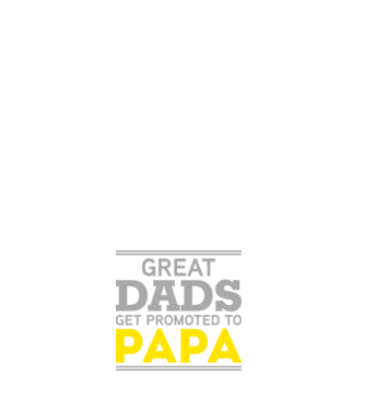 Great dads get promoted to papa model negru pe tricou