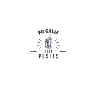 Fii calm, sunt poștaș model gri pe tricou
