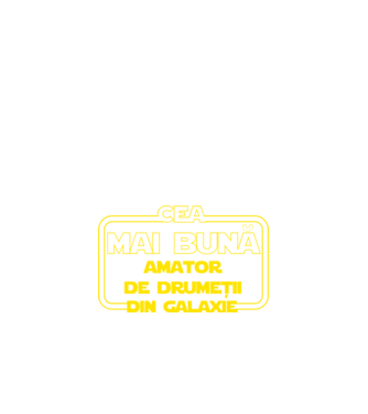 Cea mai bună amator de drumeții din galaxie model negru pe tricou