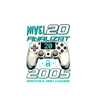 Nivel finalizat 20 2005 model alb pe tricou