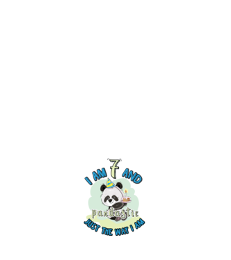 PANDASTIC 7 model alb pe tricou