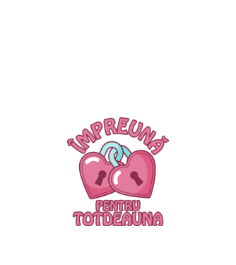 mpreună pentru totdeauna  model alb pe tricou