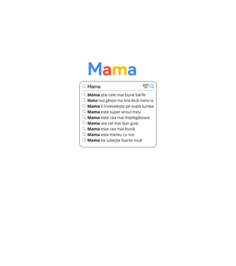 căutare Google Mama model negru pe tricou
