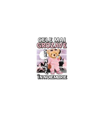RETRO teddy fetişcană NOIEMBRIE model  pe tricou