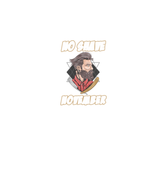 No shave November model negru pe tricou