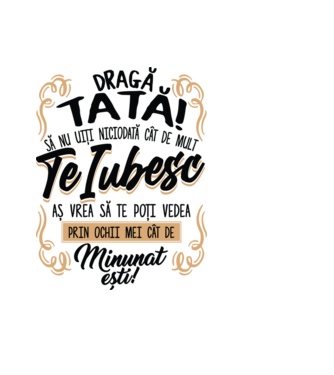 Dragă meu tată model albastru deschis pe tricou