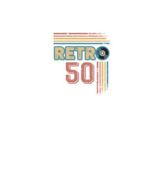 Retro 50 Birthday model alb pe tricou