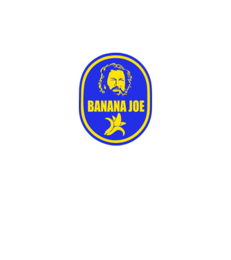Banana Joe model alb pe tricou