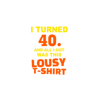 Lousy T-shirt 40 model negru pe tricou