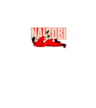 nairobi la casa de papel model negru pe tricou