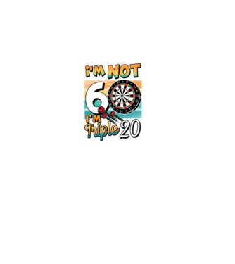 Darts Birthday 60 years old model negru pe tricou