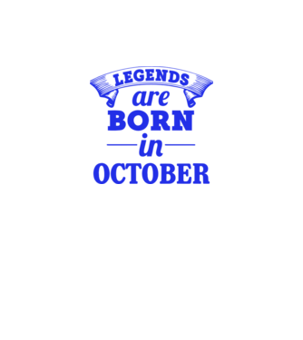 Legends are born in October model roz neon pe tricou