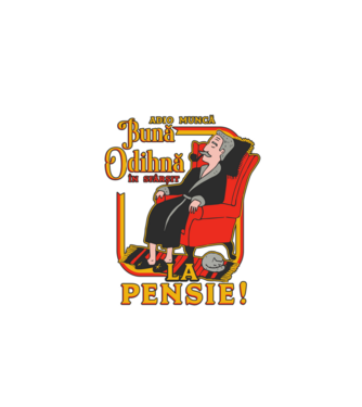 Adio muncă, bună odihnă! în sfârșit, la pensie! model negru pe tricou