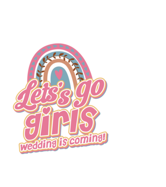 Lets go girls model albastru deschis pe tricou