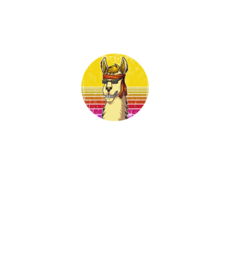 No Prob LLama - Láma model negru pe tricou